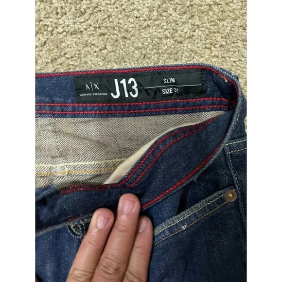 ARAMANI EXCHANGE Jeans Men’s 32x32 Straight Slim Leg Paint Splatter Distressed - Picture 5 of 11